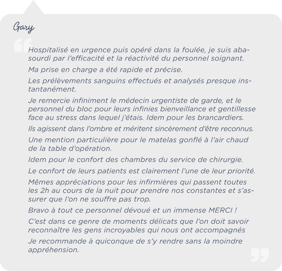 LA VOIX DU PATIENT - Gary
